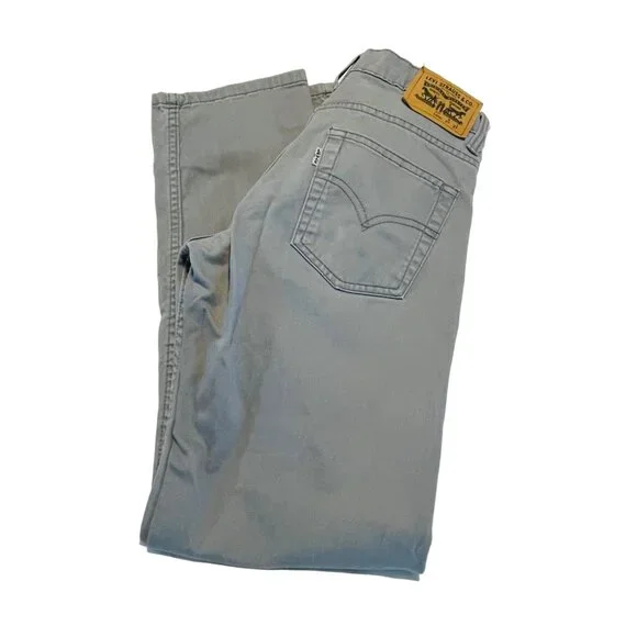 Levi's Boys Slim Fit Gray Jeans 14 Reg W27 L27 Comfort Stretch - Picture 8 of 12